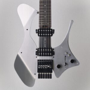 Pearson Omega 6 Standard - 25.5" Straight Fret - Black - HH - Raw Aluminum